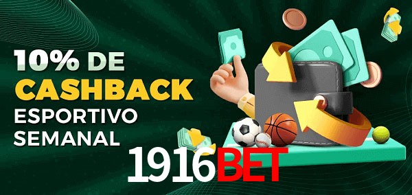 10% de bônus de cashback na 1916bet